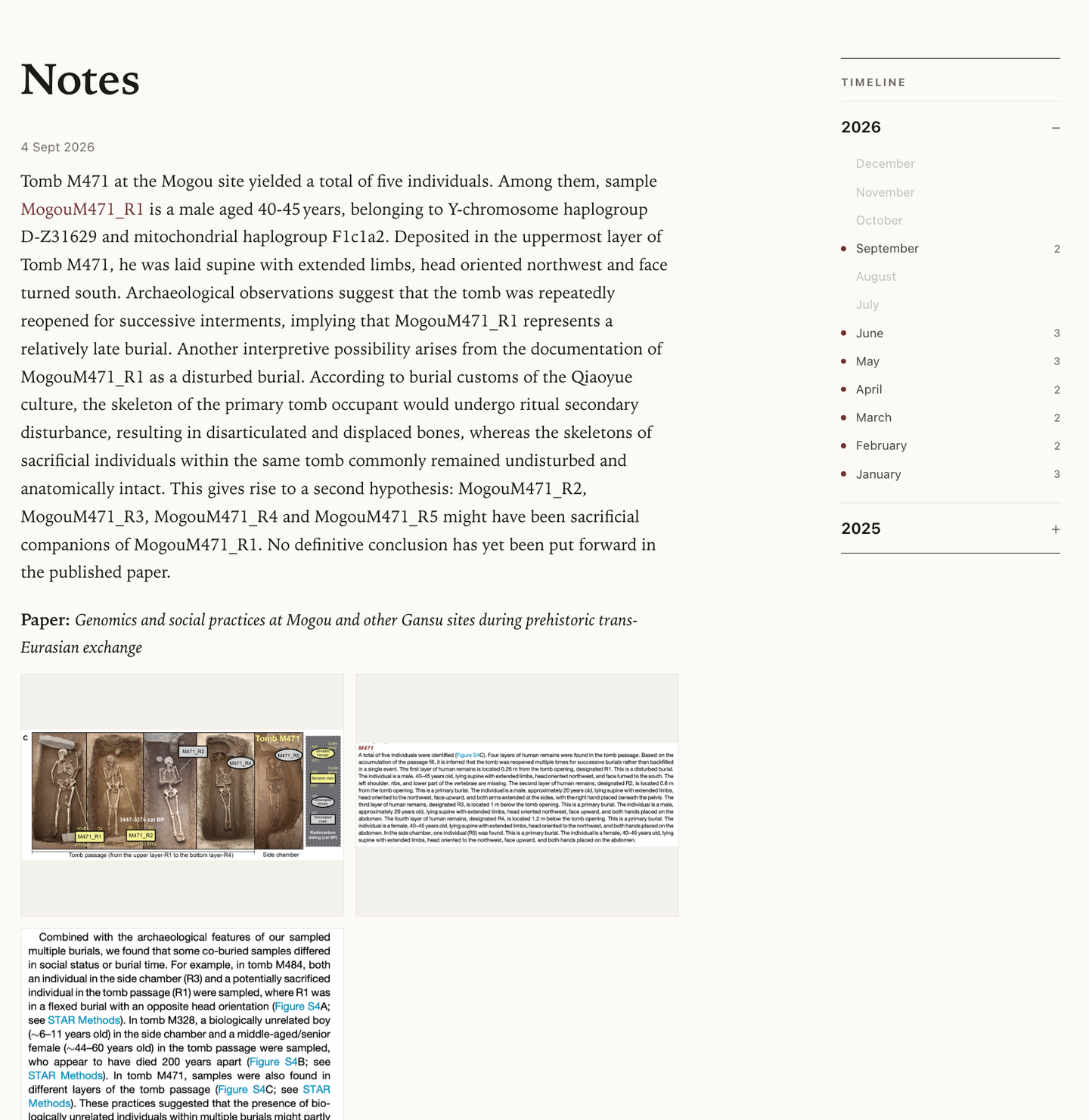 The Post page and timeline illustrated with the September 4, 2026 post