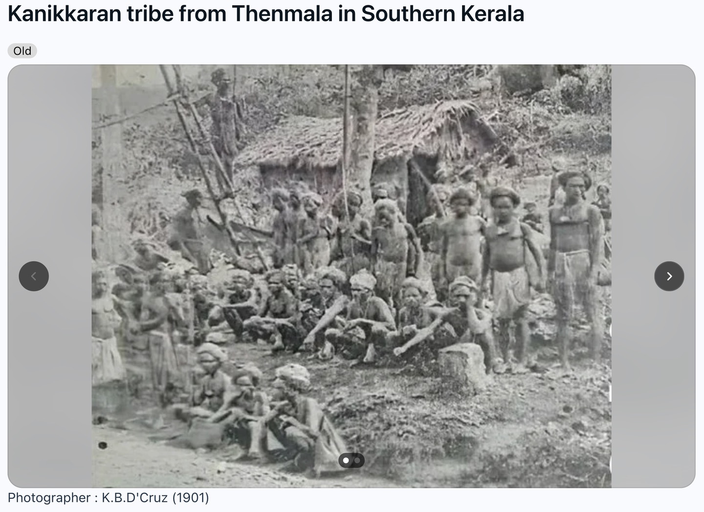Kanikkaran photographs and genetic reference material., image 3 of 4